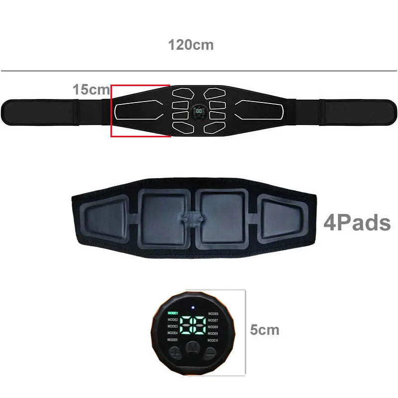 Ceinture de massage pour la taille, 120 cm