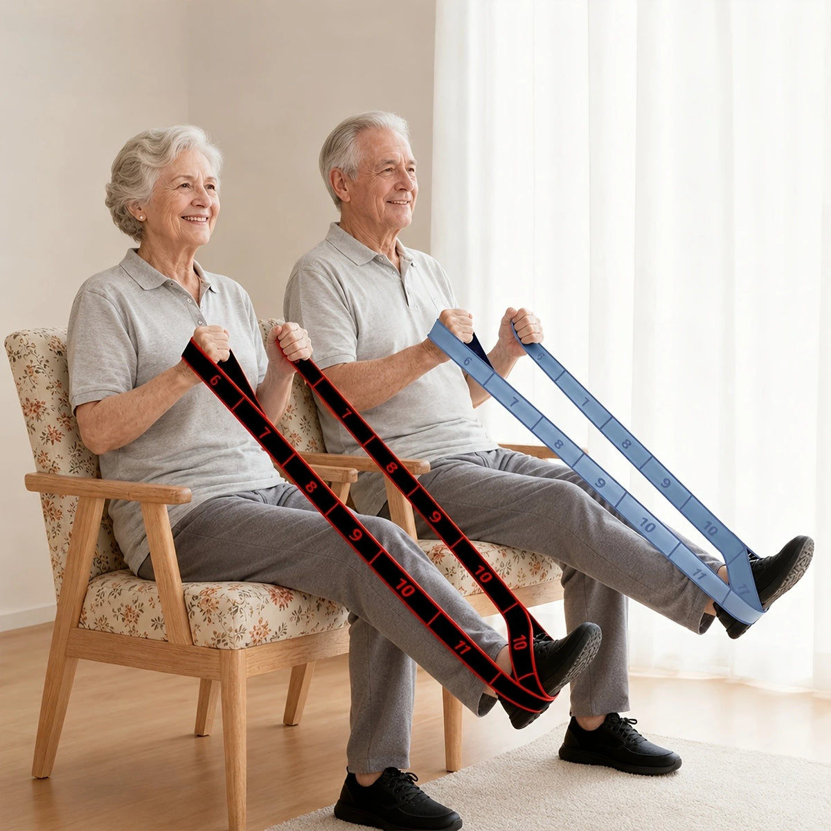 Bande élastique pour jambes et fessiers