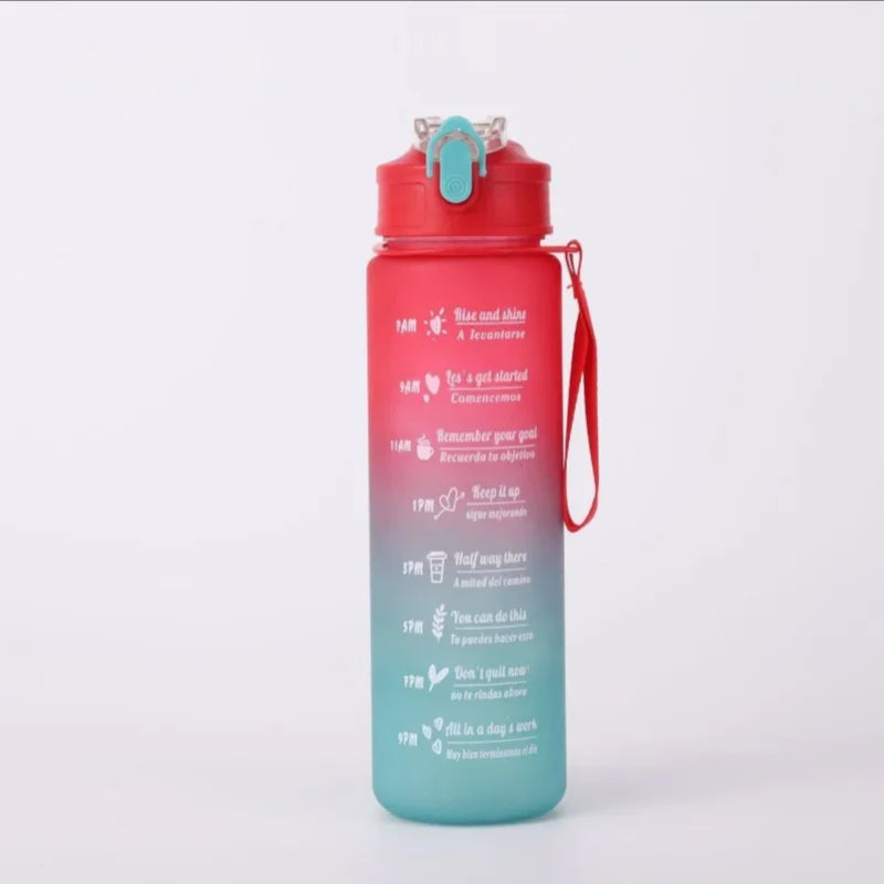 Gourde de sport 750 ml avec paille et repères d’hydratation