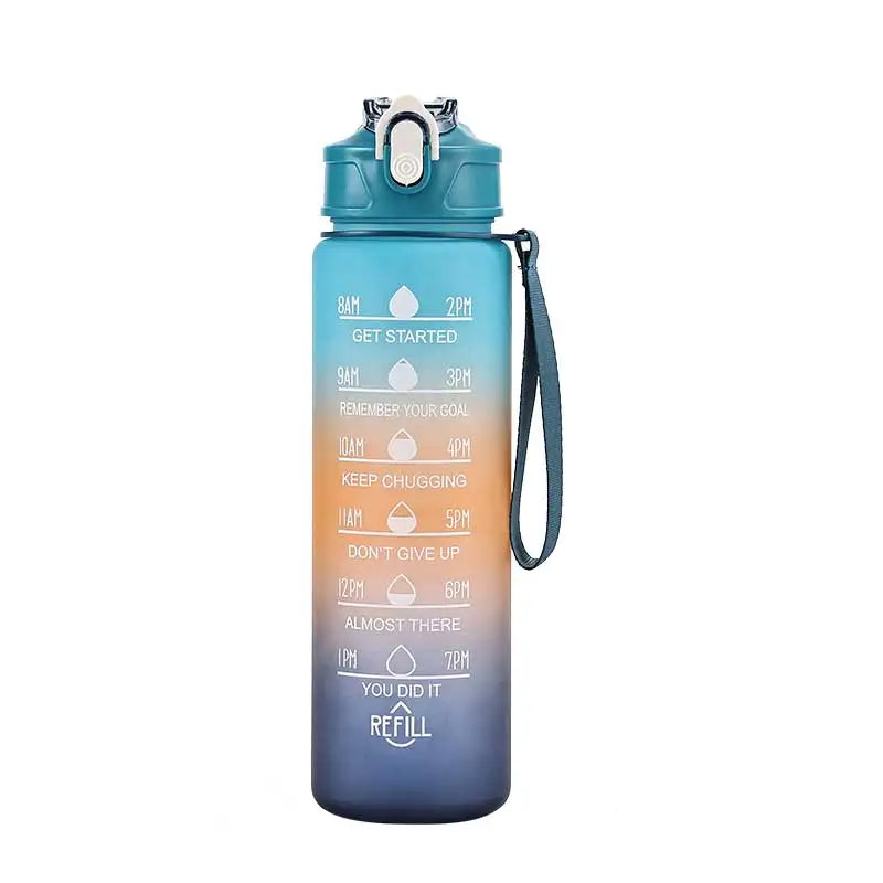 Gourde de sport 750 ml avec paille et repères d’hydratation