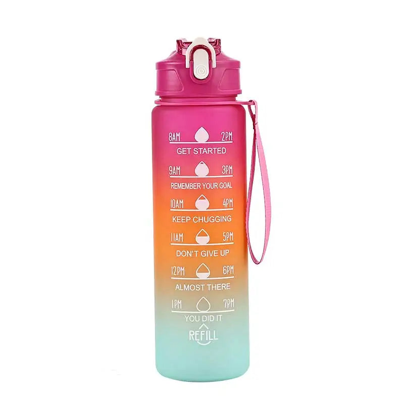 Gourde de sport 750 ml avec paille et repères d’hydratation