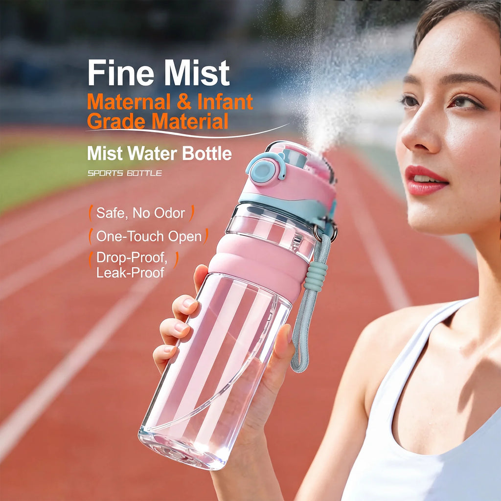Gourde de sport 750 ml avec paille et fonction spray