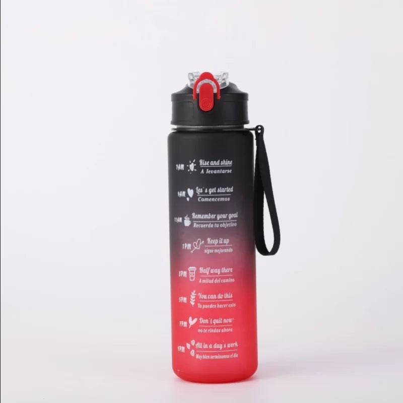 Gourde de sport 750 ml avec paille et repères d’hydratation