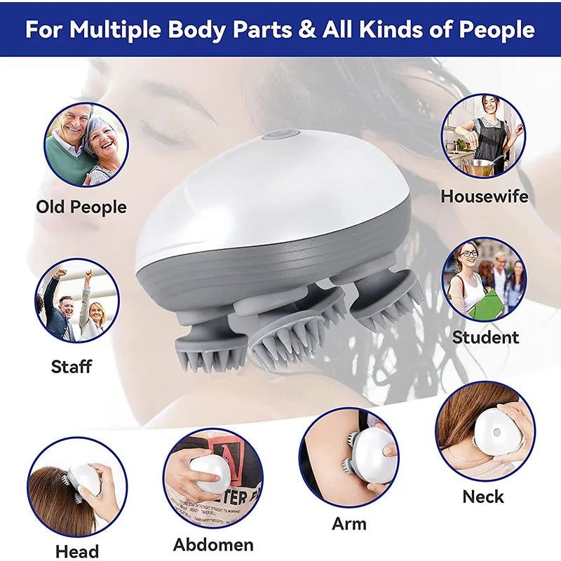 Mini-masseur électrique motif chat