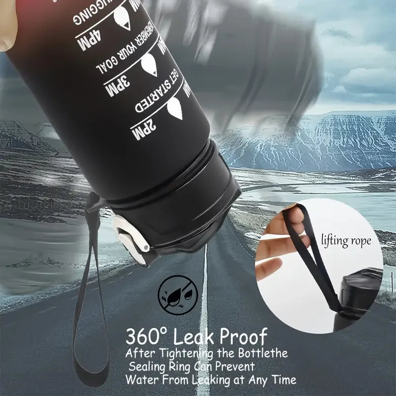 Gourde de sport 750 ml avec paille et repères d’hydratation