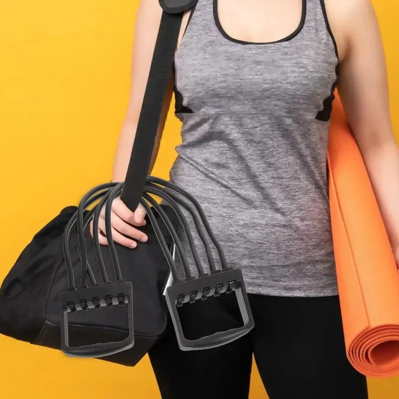 Élastique de musculation avec poignées