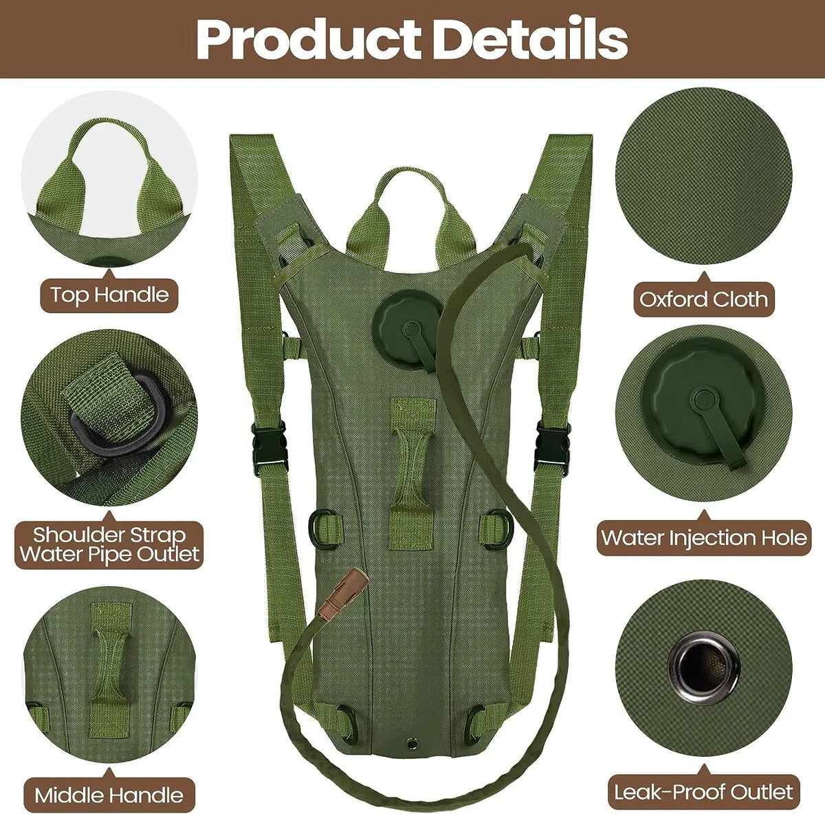 Sac d’hydratation 3 L pour randonnée et vélo