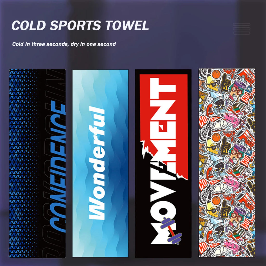 Serviette de sport rafraîchissante en microfibre