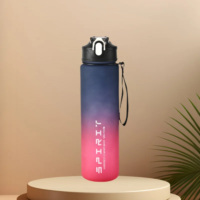Gourde de sport 750 ml avec paille et repères d’hydratation